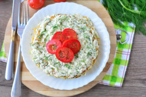 Кабачковый торт с плавленым сыром Кабачковый торт с плавленым сыром