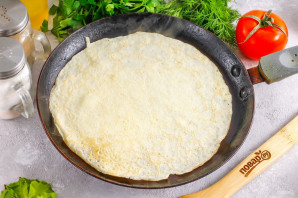 Блинный торт с ветчиной и сыром Блинный торт с ветчиной и сыром