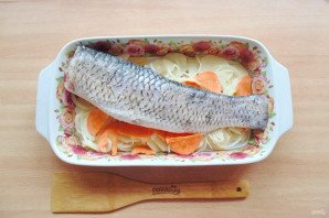 Белый амур в духовке с картошкой