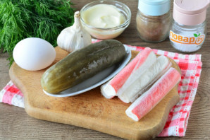 Салат "Остренькие крабы" Салат "Остренькие крабы"