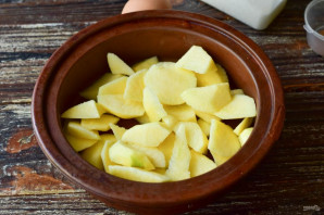 Яблочный флан Яблочный флан