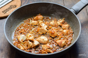 Овсяная каша с курицей