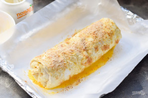 Штрудель с грушами из лаваша