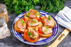 Канапе с ростбифом