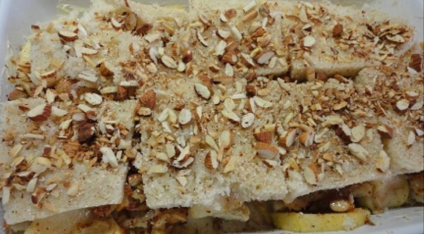 Хлебный яблочный пудинг по-крестьянски , пошаговый рецепт с фото Хлебный яблочный пудинг по-крестьянски , пошаговый рецепт с фото