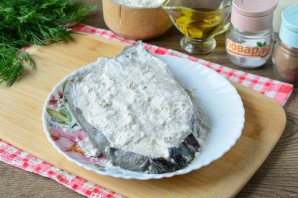 Зубатка в сливках Зубатка в сливках