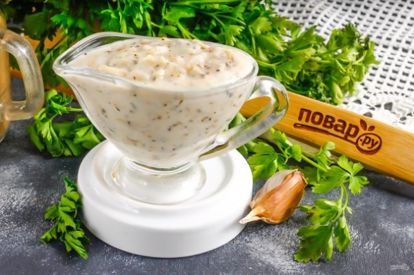 Сливочный соус с базиликом Сливочный соус с базиликом