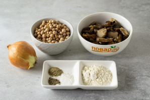 Котлеты из нута с грибами Котлеты из нута с грибами