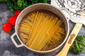 Спагетти с творожным сыром Спагетти с творожным сыром