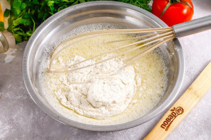 Блинный торт с ветчиной и сыром Блинный торт с ветчиной и сыром