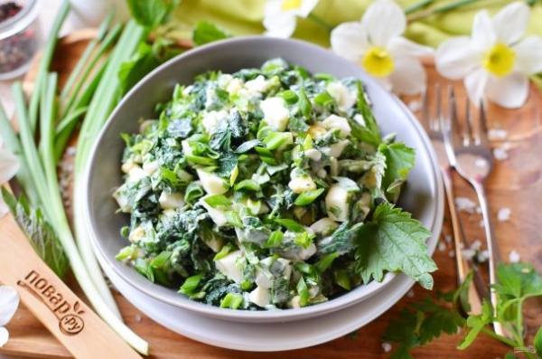 Салат из крапивы Салат из крапивы