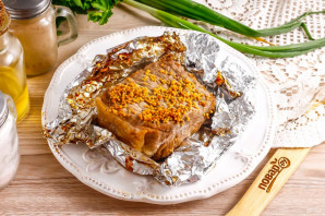 Буженина из говядины в фольге Буженина из говядины в фольге