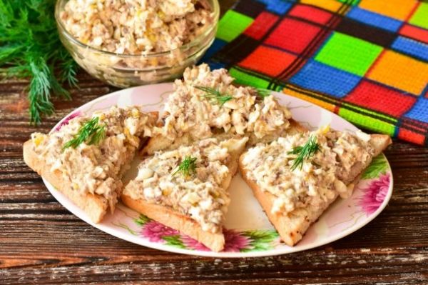 Рыбная намазка на бутерброды Рыбная намазка на бутерброды