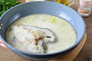 Зубатка в сливках Зубатка в сливках