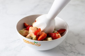 Клубнично-банановое мороженое