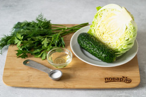 Салат из молодой капусты Салат из молодой капусты