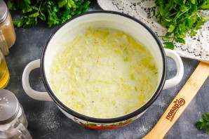 Молочный суп с капустой Молочный суп с капустой