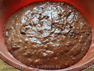 Бисквит на вине с шоколадной глазурью Бисквит на вине с шоколадной глазурью