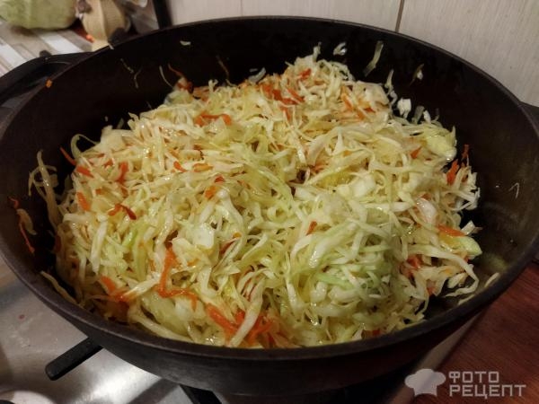 Рецепт: Капуста тушеная с овощами - и молоком и копчённой паприкой Рецепт: Капуста тушеная с овощами - и молоком и копчённой паприкой