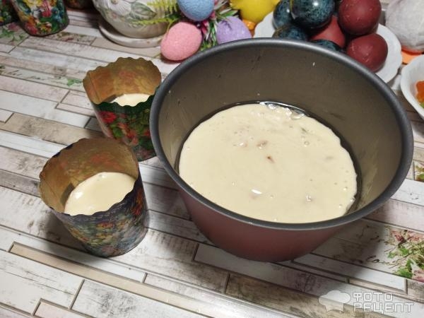 Рецепт: Кулич на кефире - с цукатами, без дрожжей, готовимся к Пасхе, просто и быстро