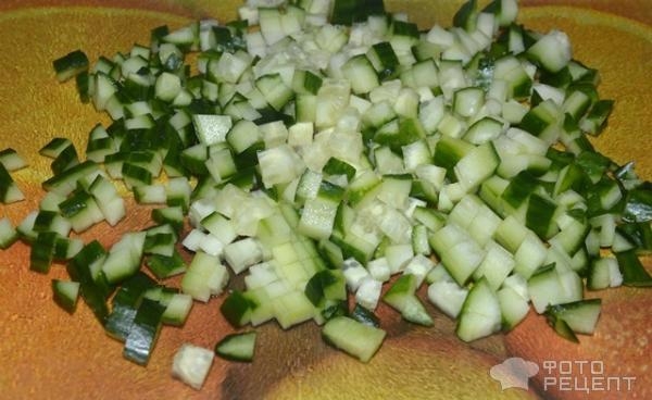 Рецепт: Овощной салат "Славянский" - лёгкий и вкусный