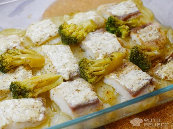 Рецепт: Пангасиус запеченый с картофелем - и брокколи. Вкусно и питательно! Рецепт: Пангасиус запеченый с картофелем - и брокколи. Вкусно и питательно!