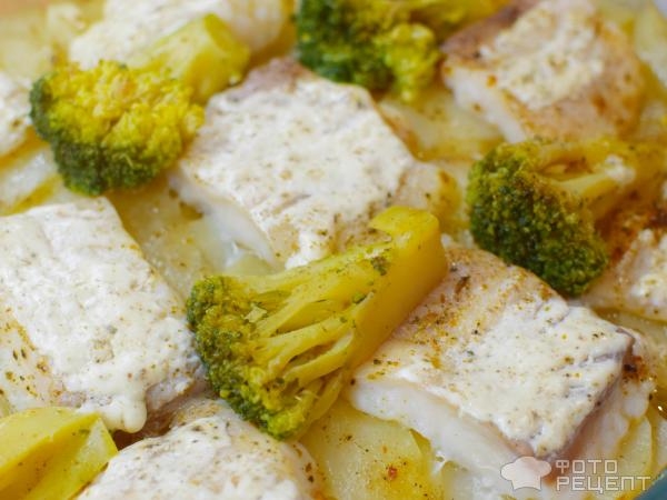 Рецепт: Пангасиус запеченый с картофелем - и брокколи. Вкусно и питательно! Рецепт: Пангасиус запеченый с картофелем - и брокколи. Вкусно и питательно!