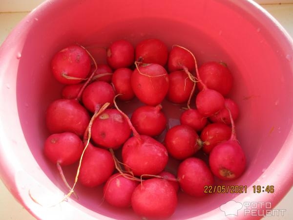 Рецепт: Редис маринованный - с чесноком Рецепт: Редис маринованный - с чесноком