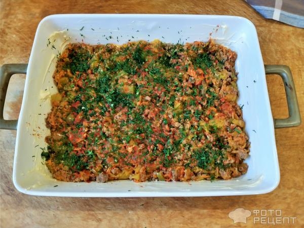 Рецепт: Сложная запеканка - Почти "Пастуший пирог" Рецепт: Сложная запеканка - Почти "Пастуший пирог"