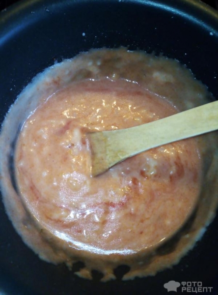 Рецепт: Тефтели в томатно-сметанном соусе - Без риса.