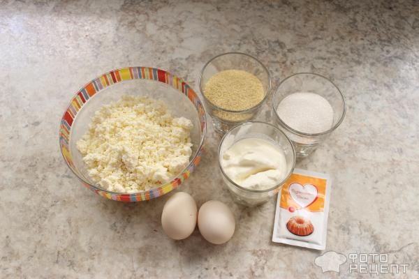 Рецепт: Творожная запеканка без муки и манки - с кускусом Рецепт: Творожная запеканка без муки и манки - с кускусом