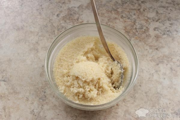 Рецепт: Творожная запеканка без муки и манки - с кускусом Рецепт: Творожная запеканка без муки и манки - с кускусом