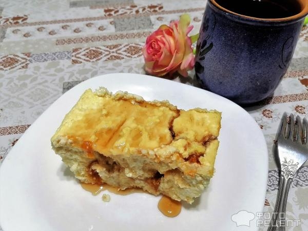 Рецепт: Запеканка творожно-фруктовая - без сахара Рецепт: Запеканка творожно-фруктовая - без сахара