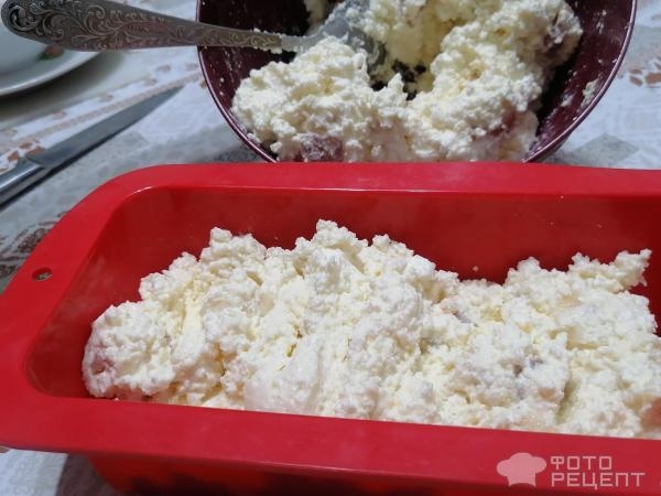 Рецепт: Запеканка творожно-фруктовая - без сахара Рецепт: Запеканка творожно-фруктовая - без сахара