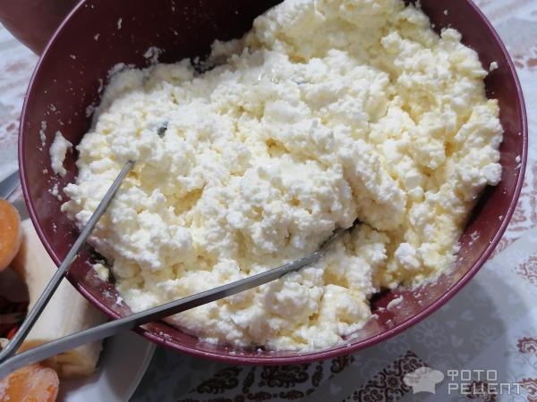 Рецепт: Запеканка творожно-фруктовая - без сахара Рецепт: Запеканка творожно-фруктовая - без сахара