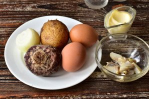 "Селедка под шубой" в стаканчиках