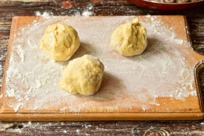 Лепешка с фасолью и фаршем Лепешка с фасолью и фаршем