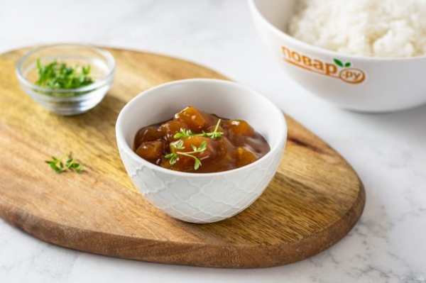 Кисло-сладкий соус с ананасами Кисло-сладкий соус с ананасами