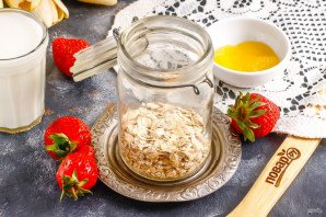 Ленивая овсянка с творогом