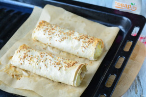 Рулет из лаваша с творогом и изюмом Рулет из лаваша с творогом и изюмом