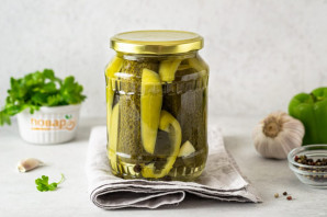 Огурцы с перцем на зиму Огурцы с перцем на зиму