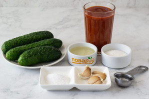 Огурцы в томате на зиму