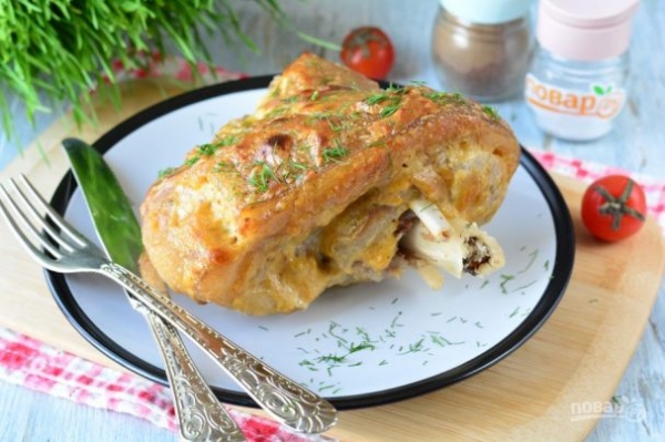 Отварная запеченная рулька в духовке Отварная запеченная рулька в духовке