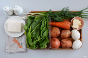 Суп из шпината с сыром Суп из шпината с сыром