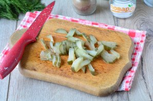 Слоеный салат с сердцем Слоеный салат с сердцем