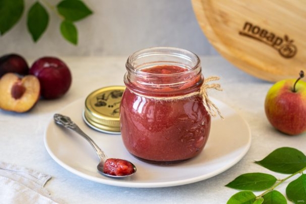 Яблочно-сливовый соус на зиму Яблочно-сливовый соус на зиму