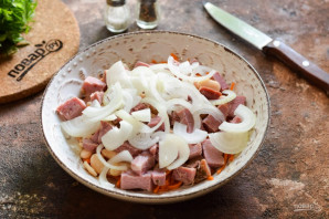 Немецкий салат с фасолью Немецкий салат с фасолью