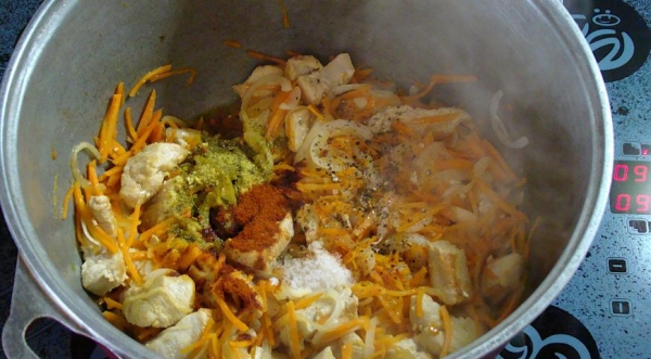 Плов из индейки, пошаговый рецепт с фото Плов из индейки, пошаговый рецепт с фото