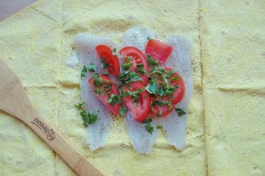 Судак запеченный в лаваше