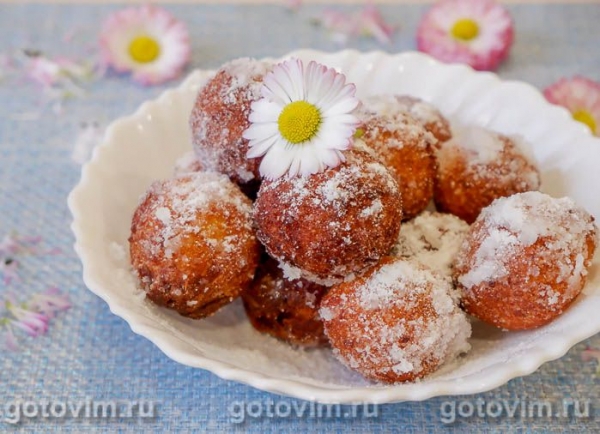 Творожные пончики c рисовой и пшеничной мукой Творожные пончики c рисовой и пшеничной мукой